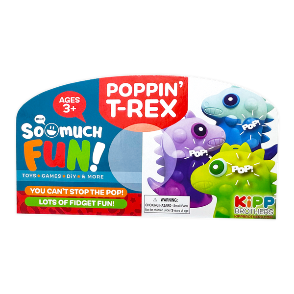 SO MUCH FUN FIDGET POPPIN' T-REX BALL