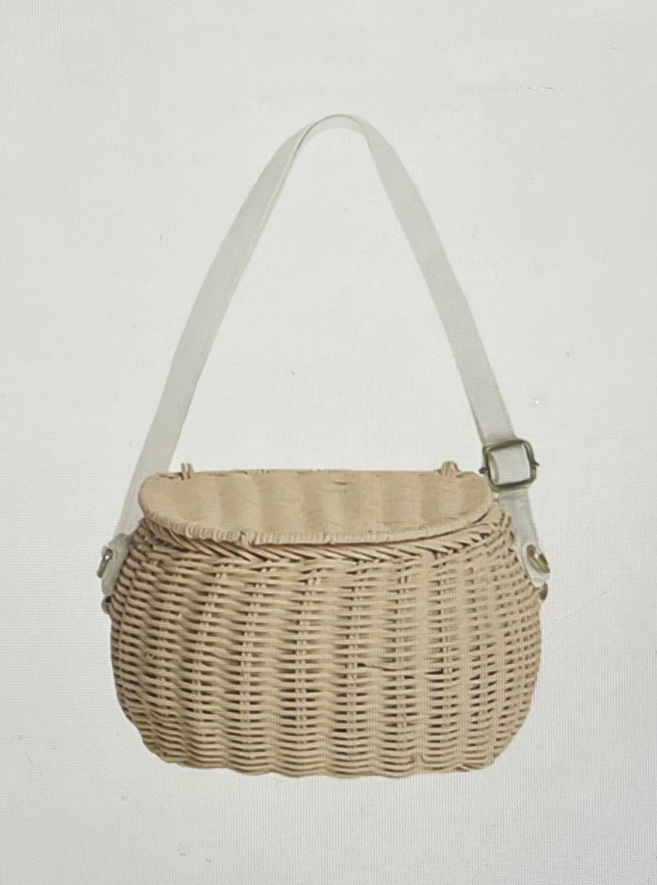 Mini Chari Rattan Bag -  Straw