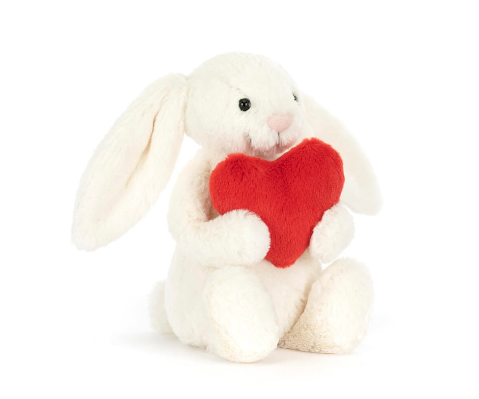 Bashful Red Love Heart Bunny