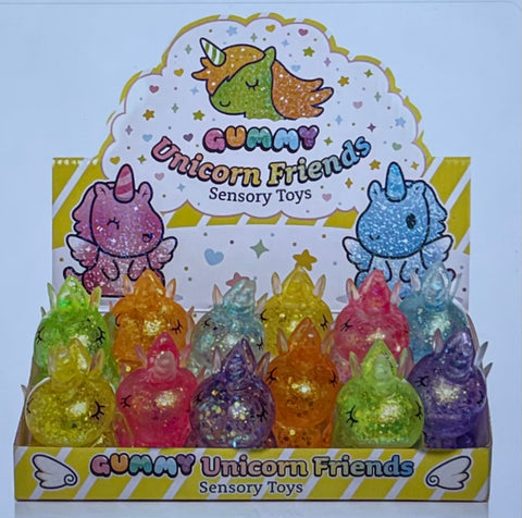 Gummy Unicorn Friends Sensory Squishy Toy