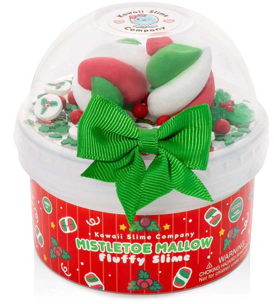 Mistletoe Mallow Fluffy Slime