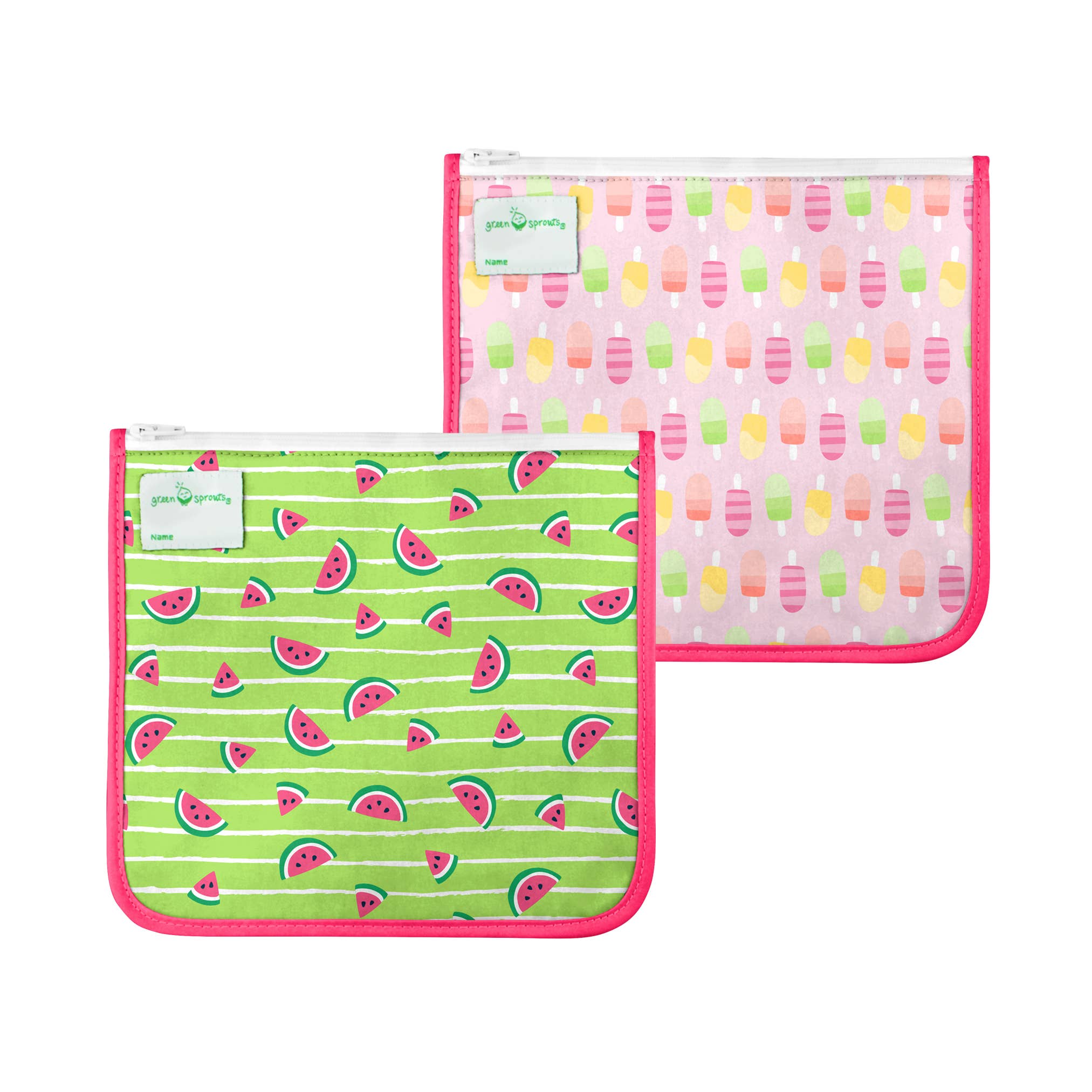 Reusable Insulated Sandwich Bags (2pk) Popsicles/Watermelons