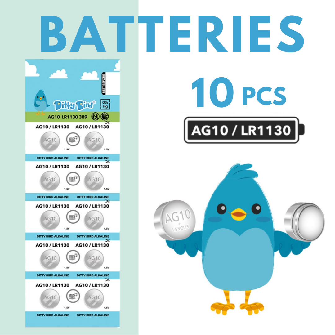 Ditty Bird AG10 Batteries - 10 Pack (US ONLY*)