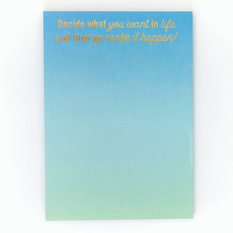 Make It Happen Notepad with Magnet