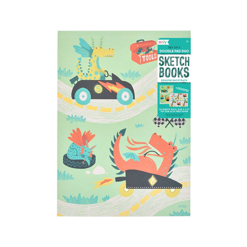 Doodle Pad Duo Sketchbooks: Dragon Race Tracks - set of 2