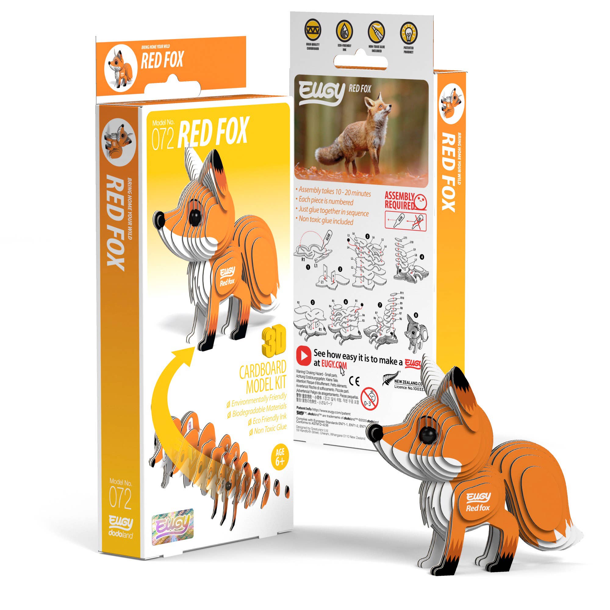 EUGY Fox 3D Puzzle