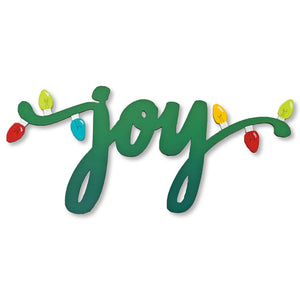 "Joy" w/ Christmas Lights Magnet