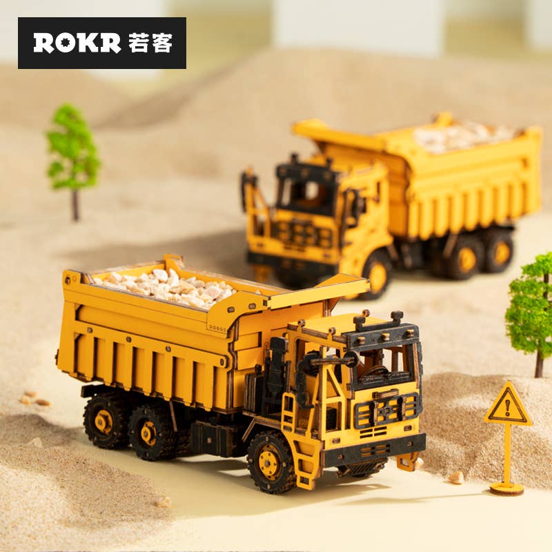 Rokr 3D Wooden Puzzle DIY Engineering Dump Truck