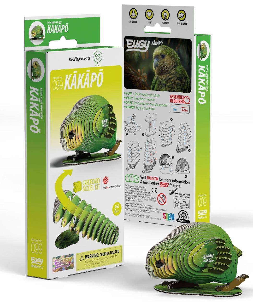 EUGY Kakapo 3D Puzzle