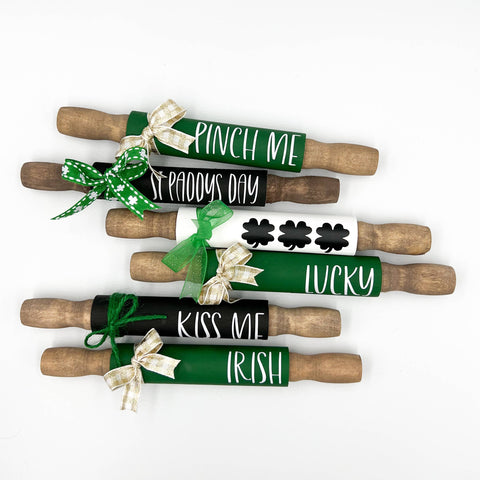 Mini rolling pins - St. Paddy’s