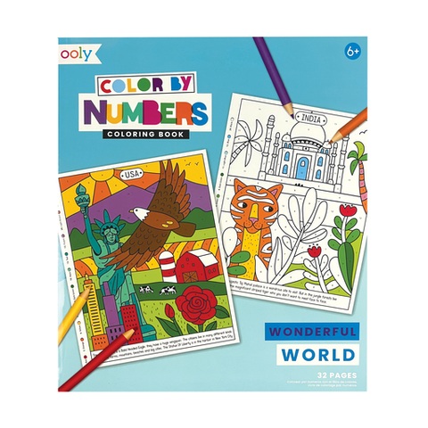 Color By Number Coloring Book - Wonderful World