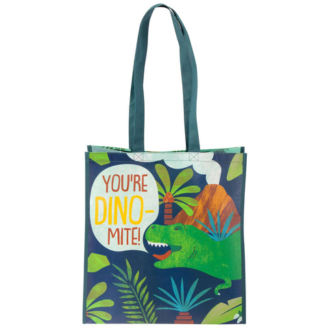 Large Recycled Gift Bag - Dinosaur