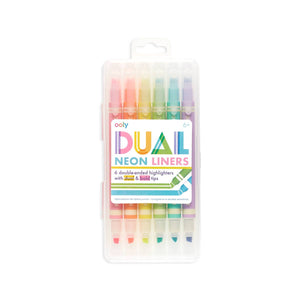 Dual Liner Double-Ended Highlighters (Set of 6)