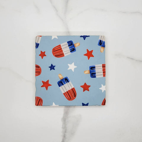 4th of July Popsicle | Coaster