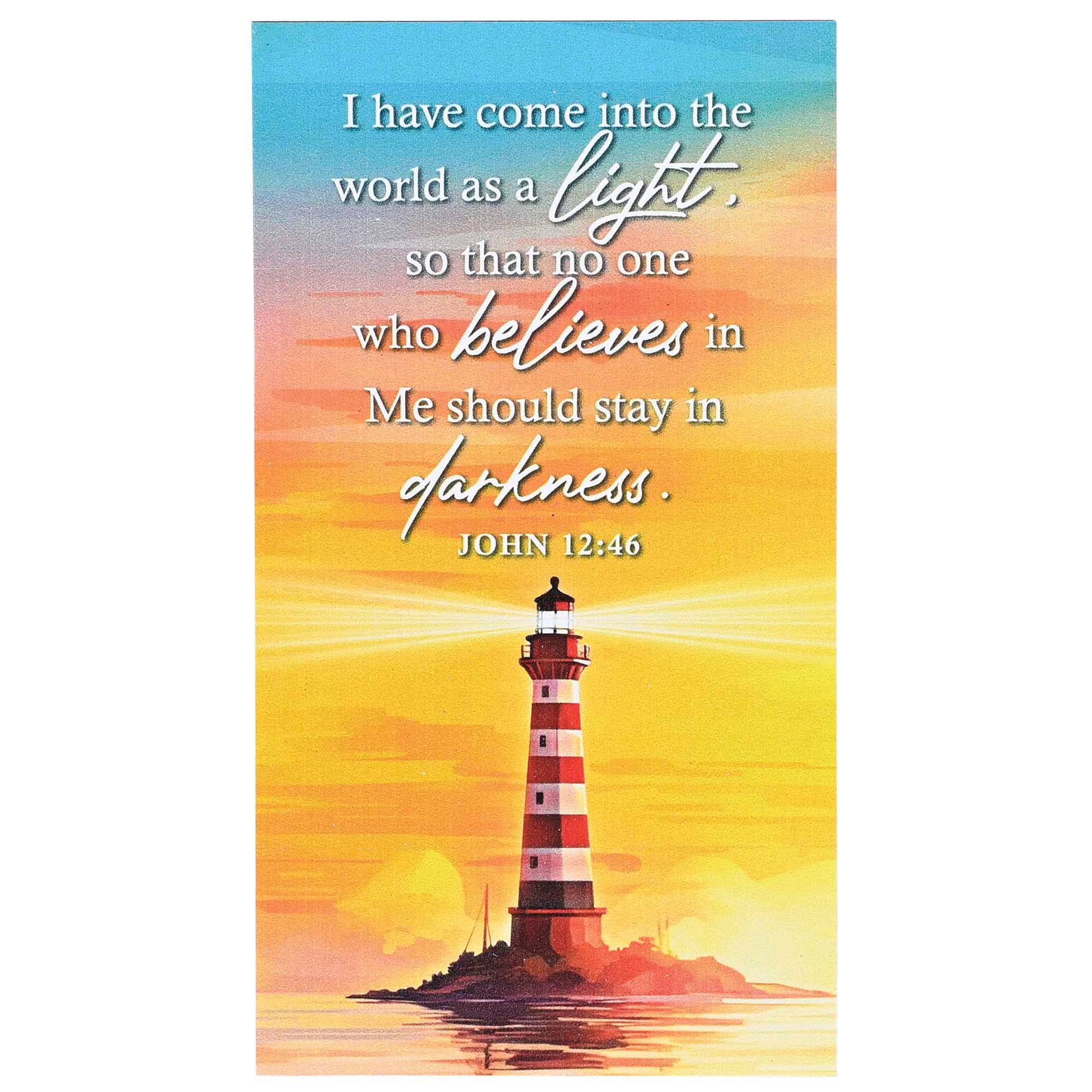 Magnet Lighthouse John 12:46 2.75x5