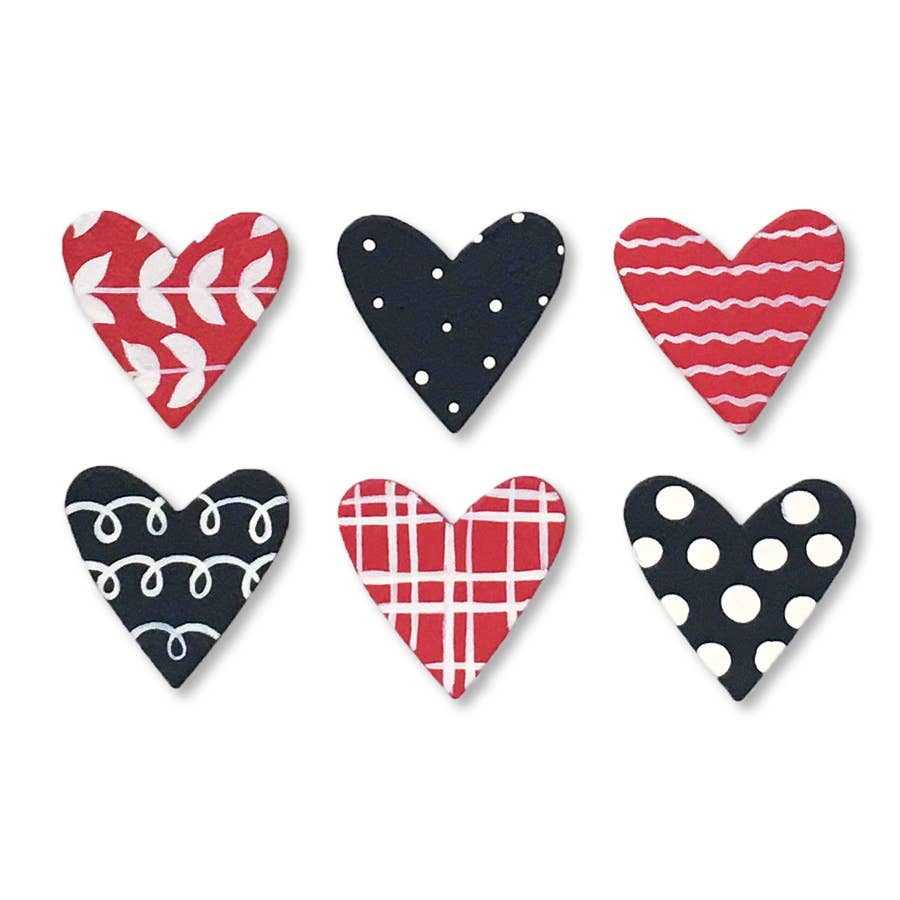 Heart with Pattern Magnets