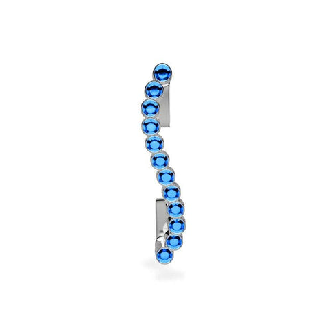 Sapphire Wave Charm