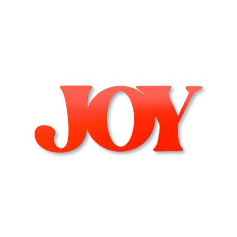 "Joy" Magnet, Red, Christmas Decor