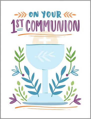 With Scripture Religious Card - 1st Communion