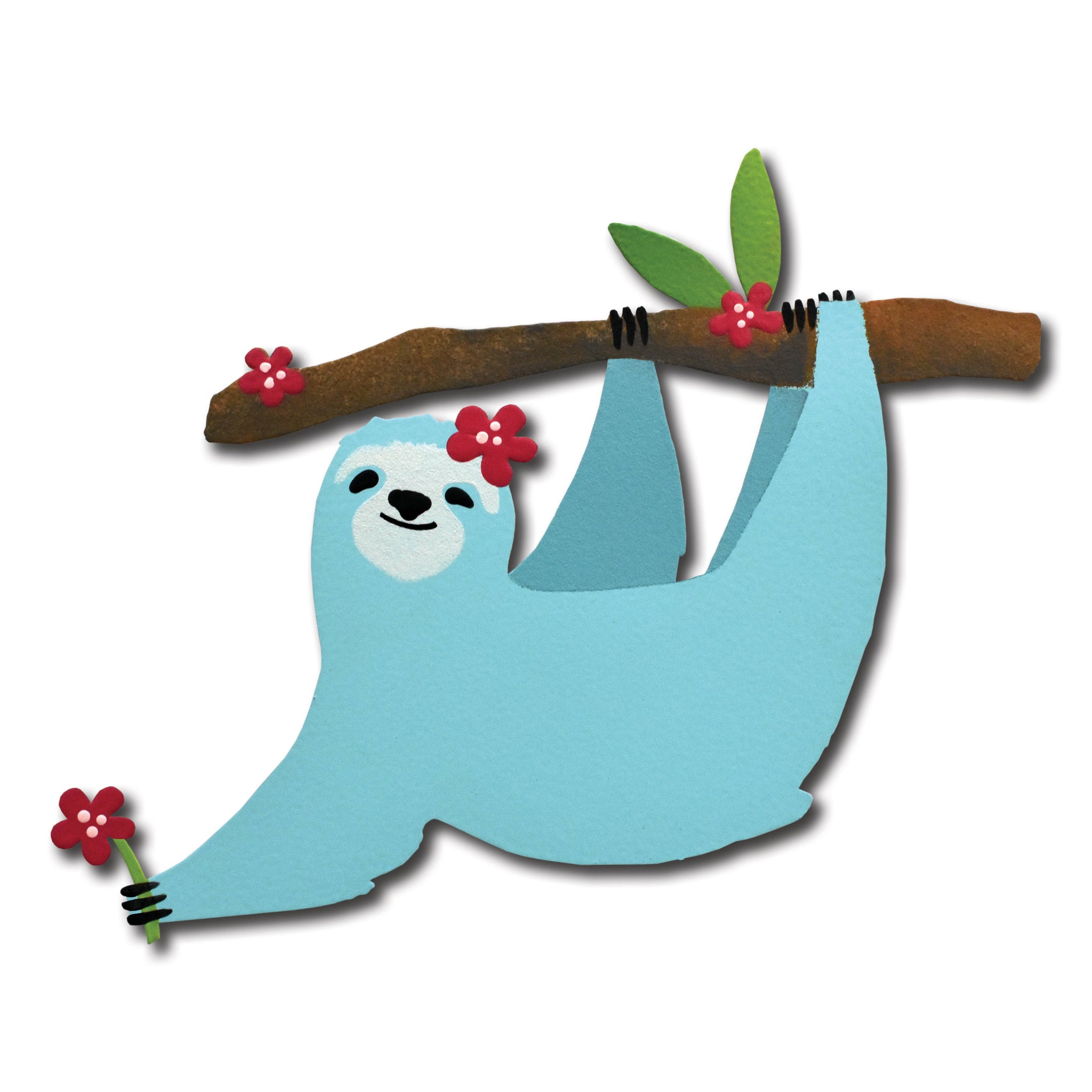 Sloth with Flowers Magnet
