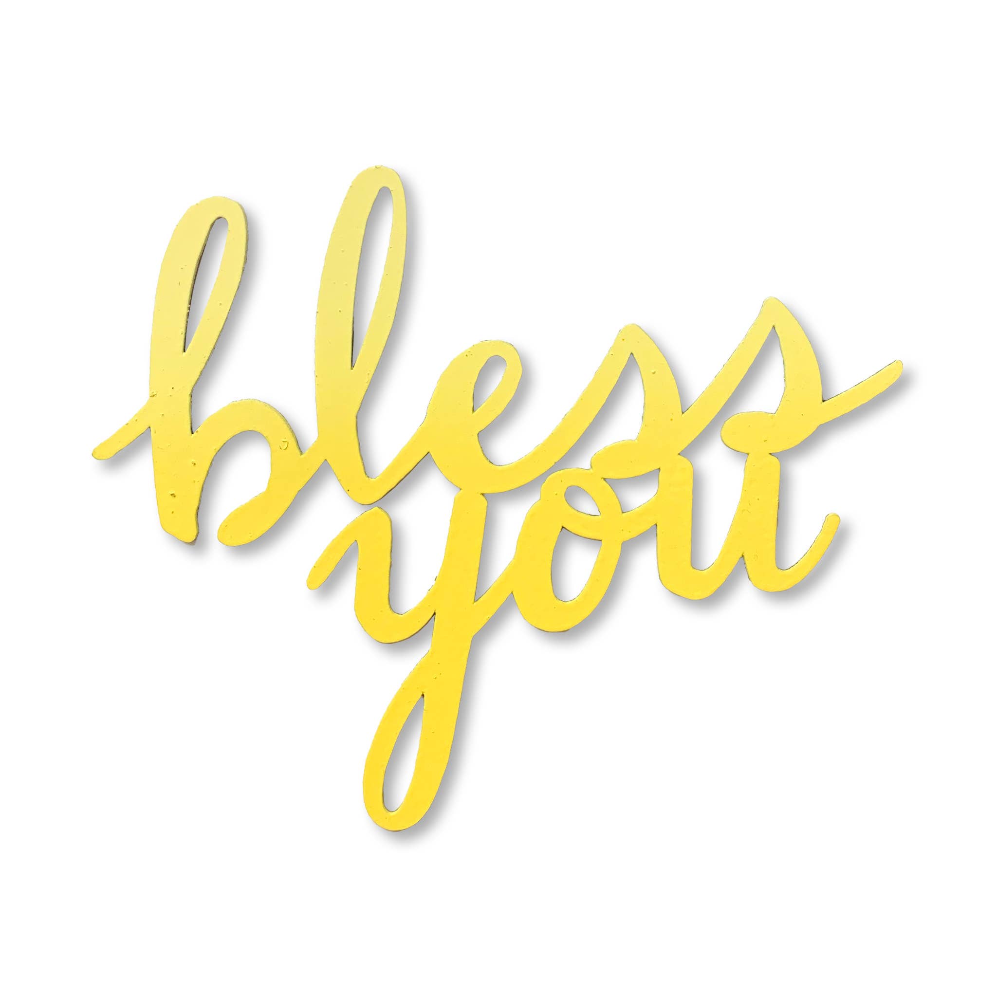 "Bless You" script magnet