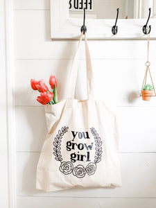 You Grow, Girl - Market Tote Bag