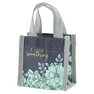 Recycled Tiny Gift Bag - Mint Floral