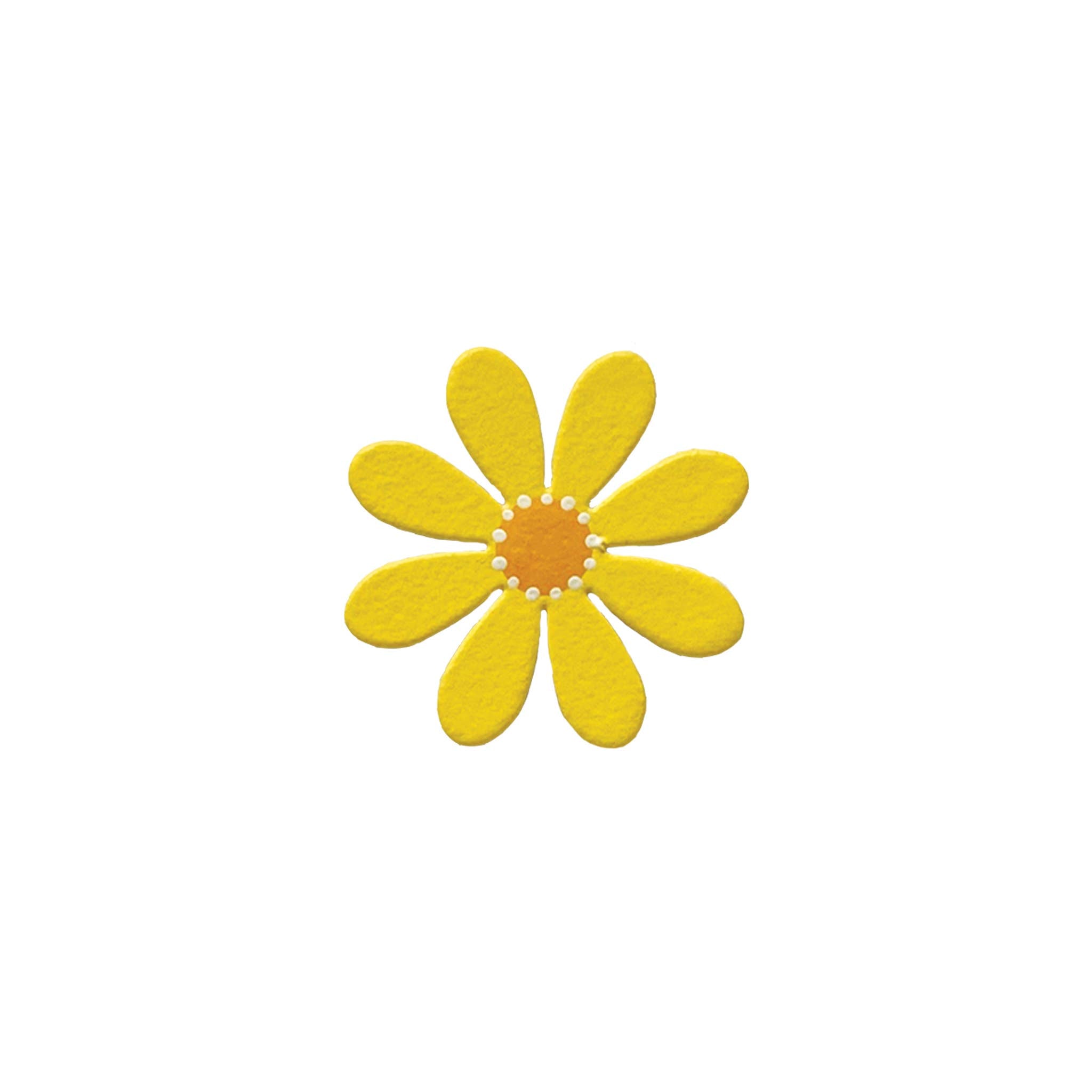 Daisy Open Stock Magnet Yellow