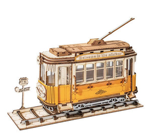 Rolife 3D Wooden Puzzle DIY Tramcar Model