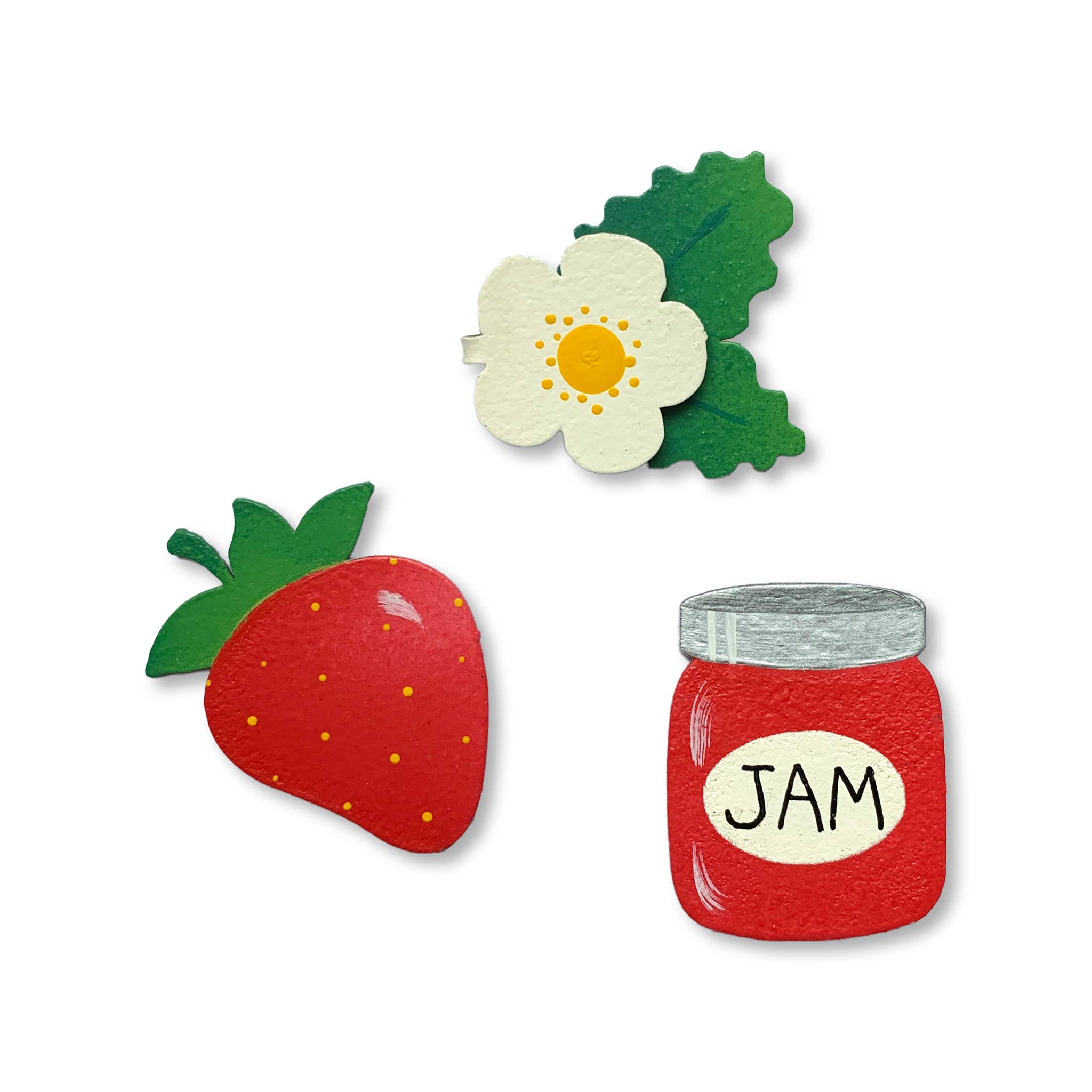 Strawberry Jam Magnets S/3