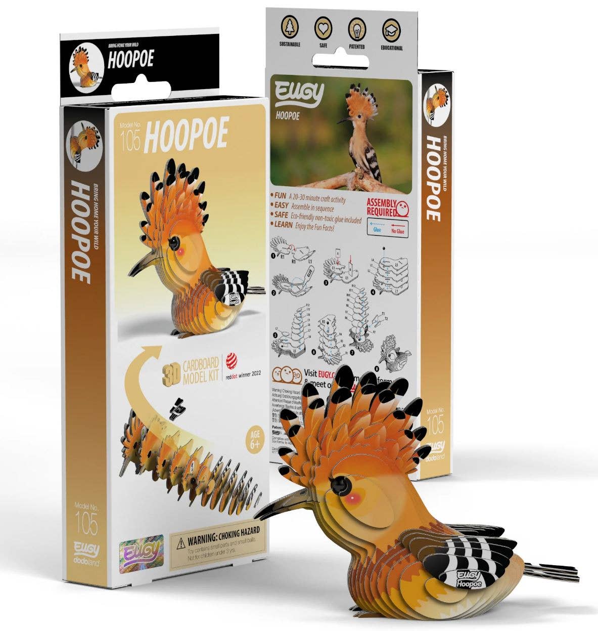 EUGY Hoopoe 3D Puzzle