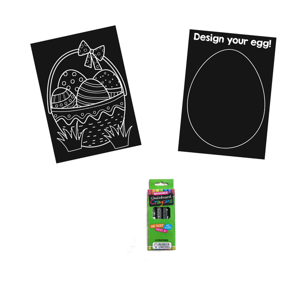 Chalkboard Minimat Easter Coloring Kit