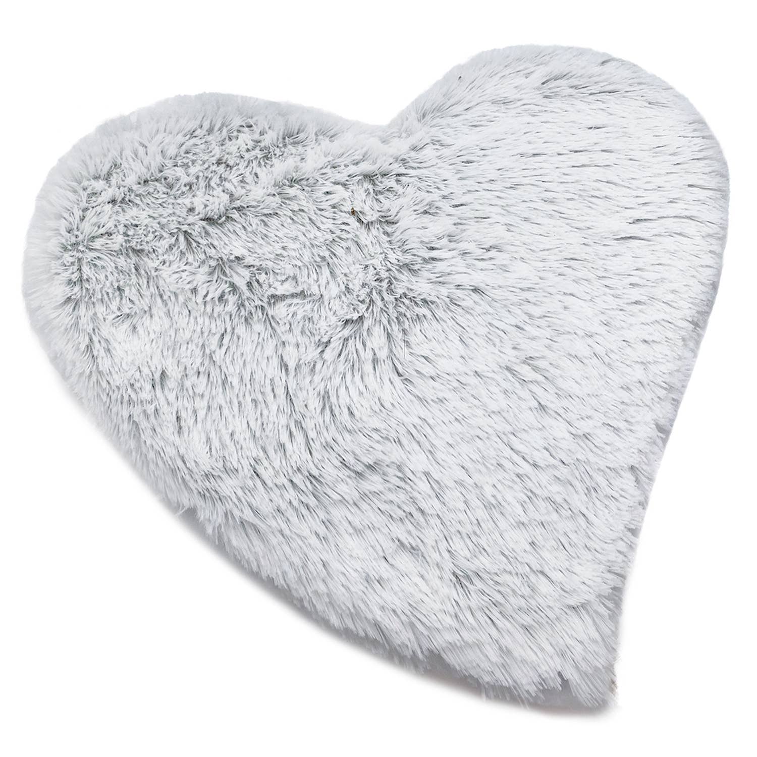 Marshmallow Gray Heart Heat Pad