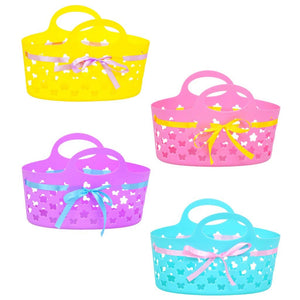Oval Easter Baskets with Ribbons