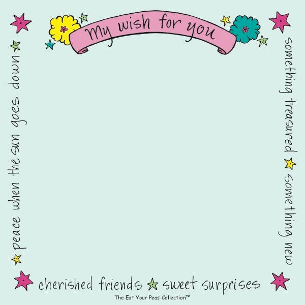 "Wish" Sweet Saying Notepad