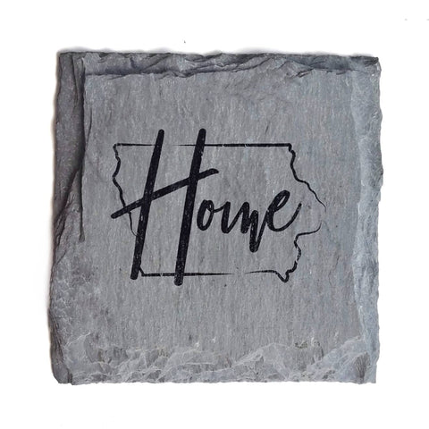 Iowa Home Slate Coaster