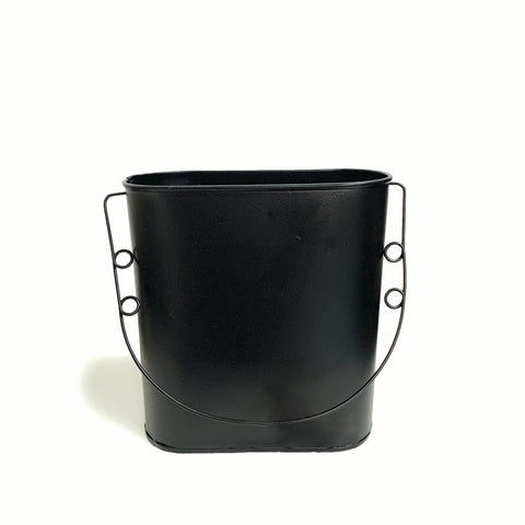 Magnetic Oval Bucket, Black