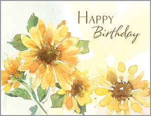 Birthday Card - Sunflowers