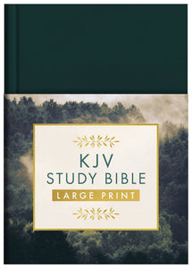 KJV Study Bible, Large Print [Gold Evergreen]