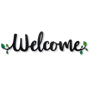 "Welcome" Magnetic Word w/ Greenery