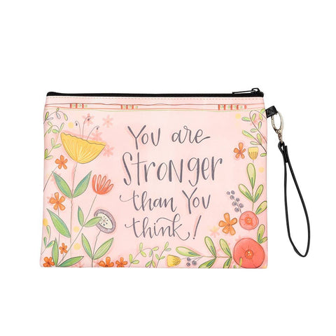 You Are Stronger Than You Think Makeup Bag