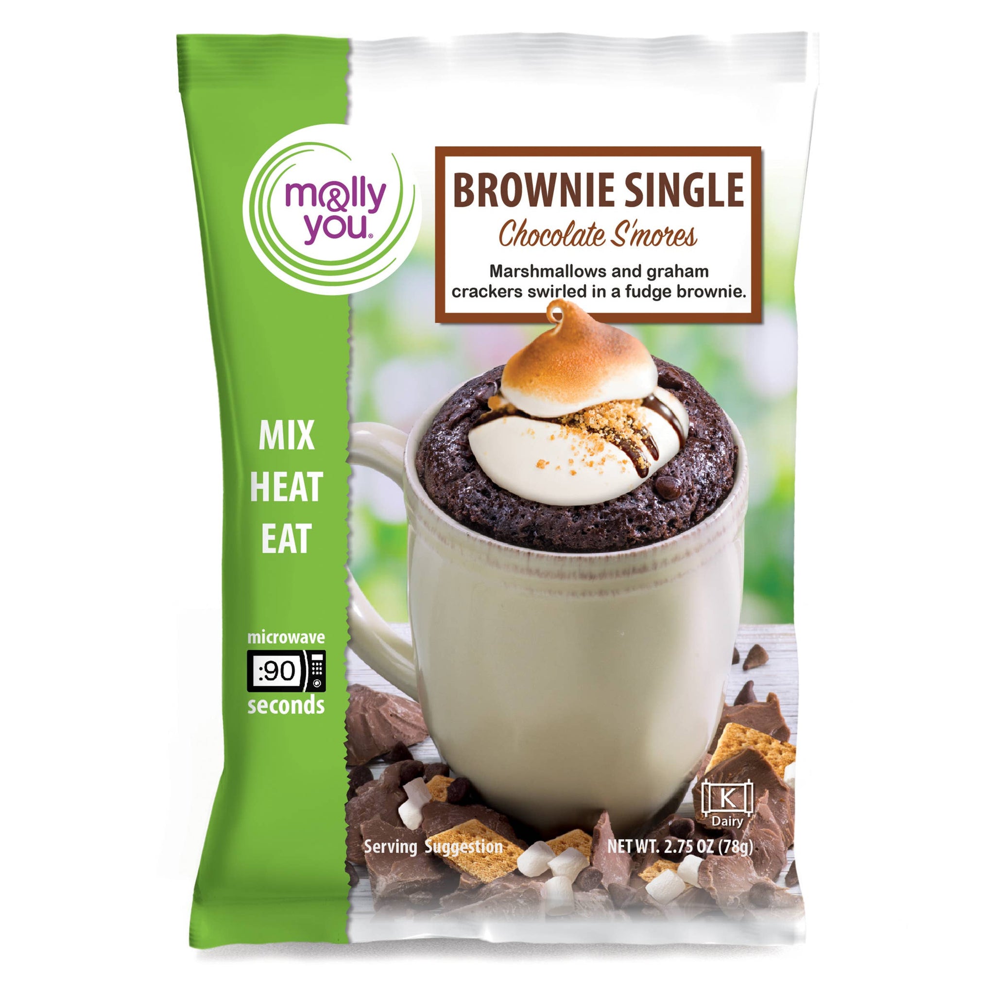 Mug Cake Chocolate S'mores Brownie Microwave Single