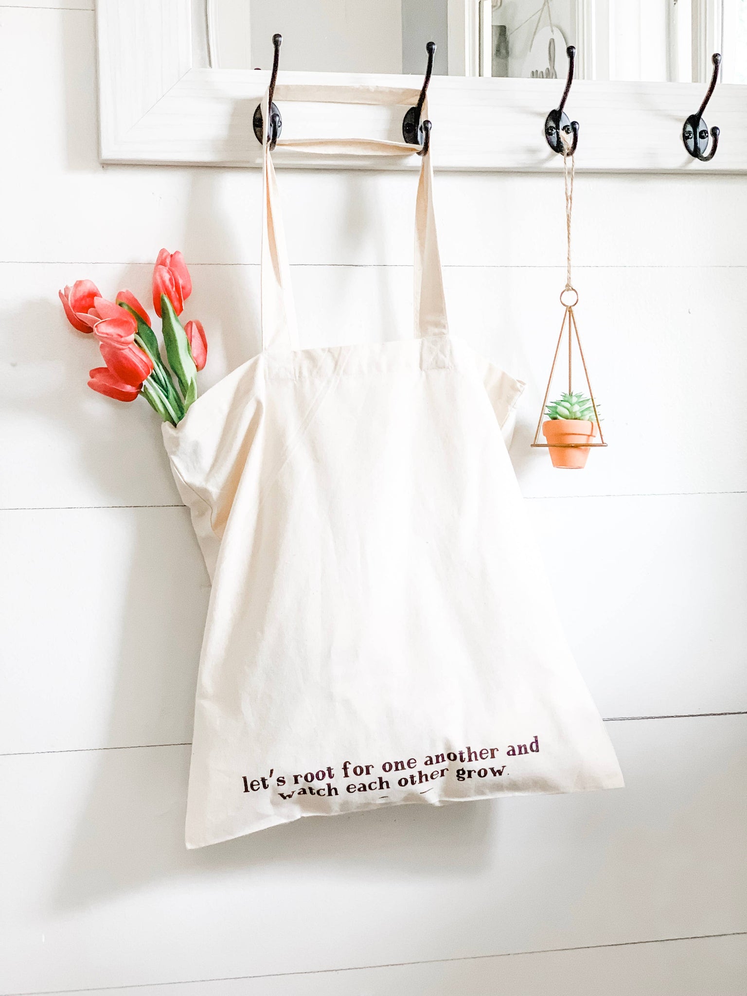 Let's Root For One Another  - Market Tote Bag