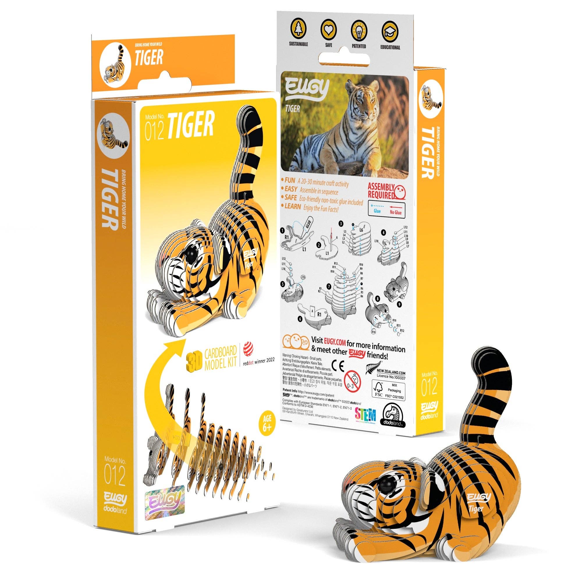 EUGY Tiger 3D Puzzle