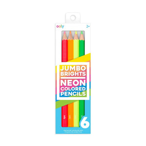 Jumbo Brights Neon Colored Pencils - Set of 6