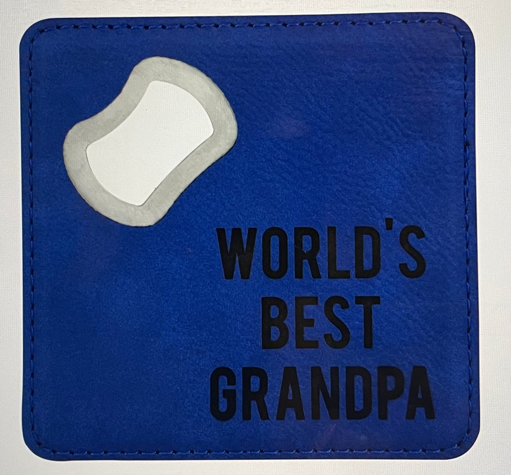 Grandpa - 4" x 4" Bottle Opener Coaster