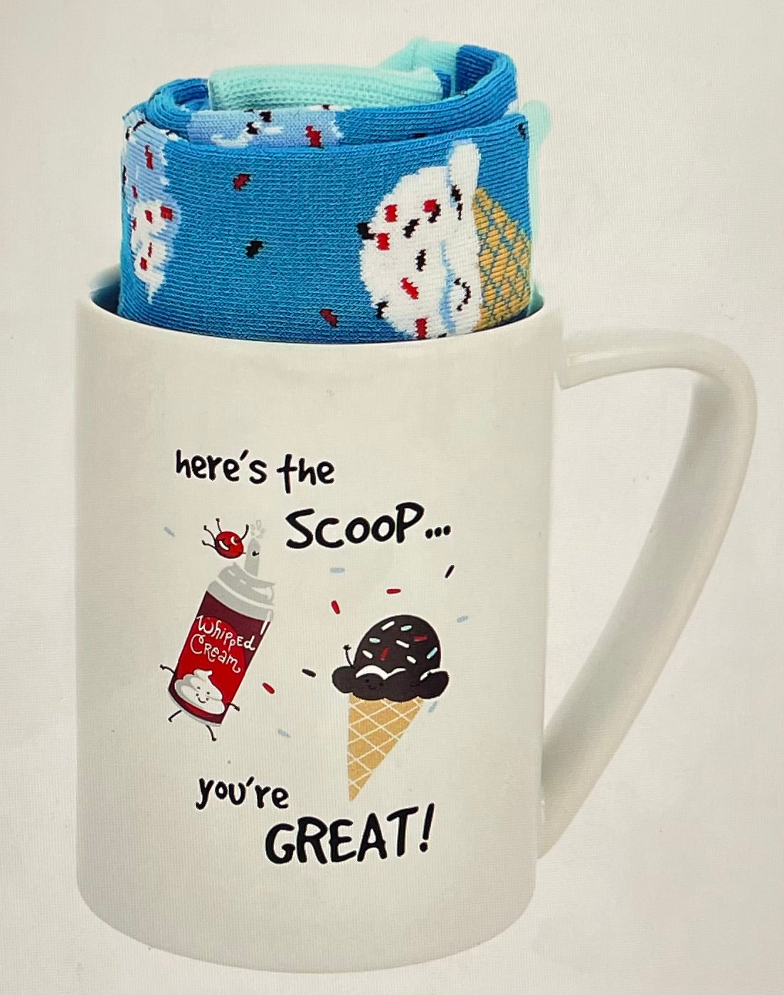 Here's the Scoop - 18 oz Mug and Sock Set