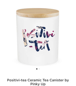 Positive-Tea Ceramic Tea Canister