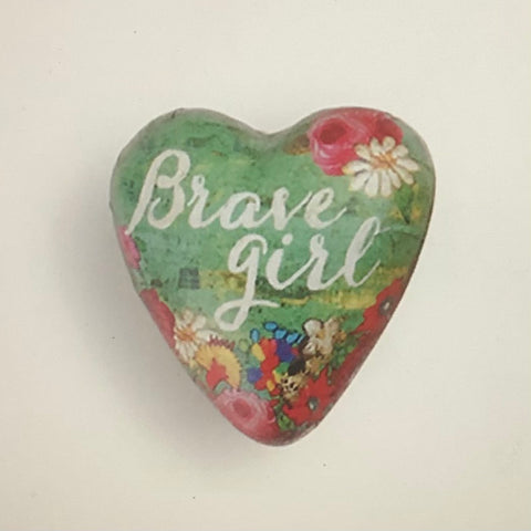 Brave Girl Art Heart Token