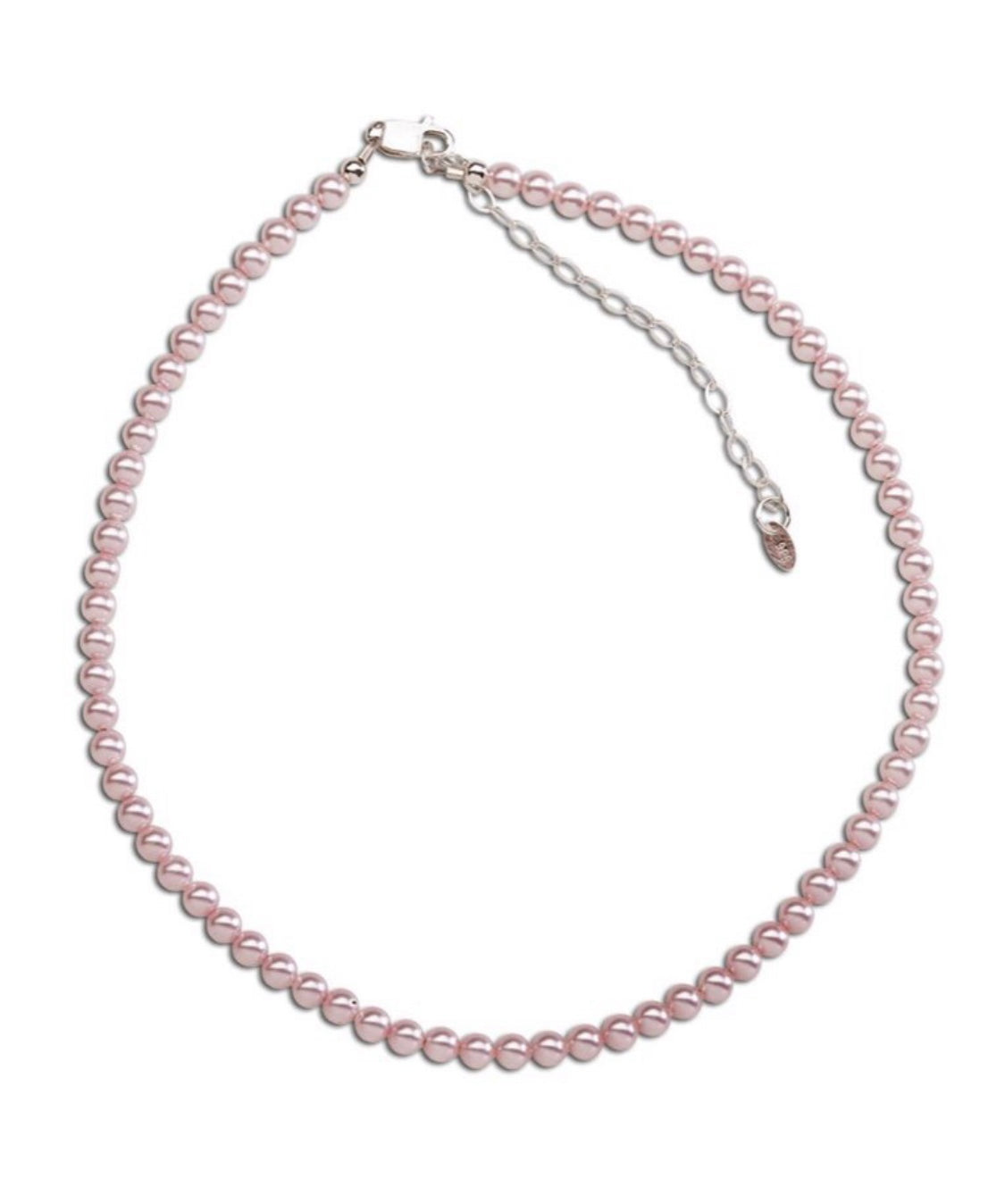 Jami - Sterling Silver Pink Pearl Necklace